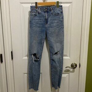 AG Adriano Goldschmied AG-ED Denim The Isabelle High Rise Straight Crop Size 25